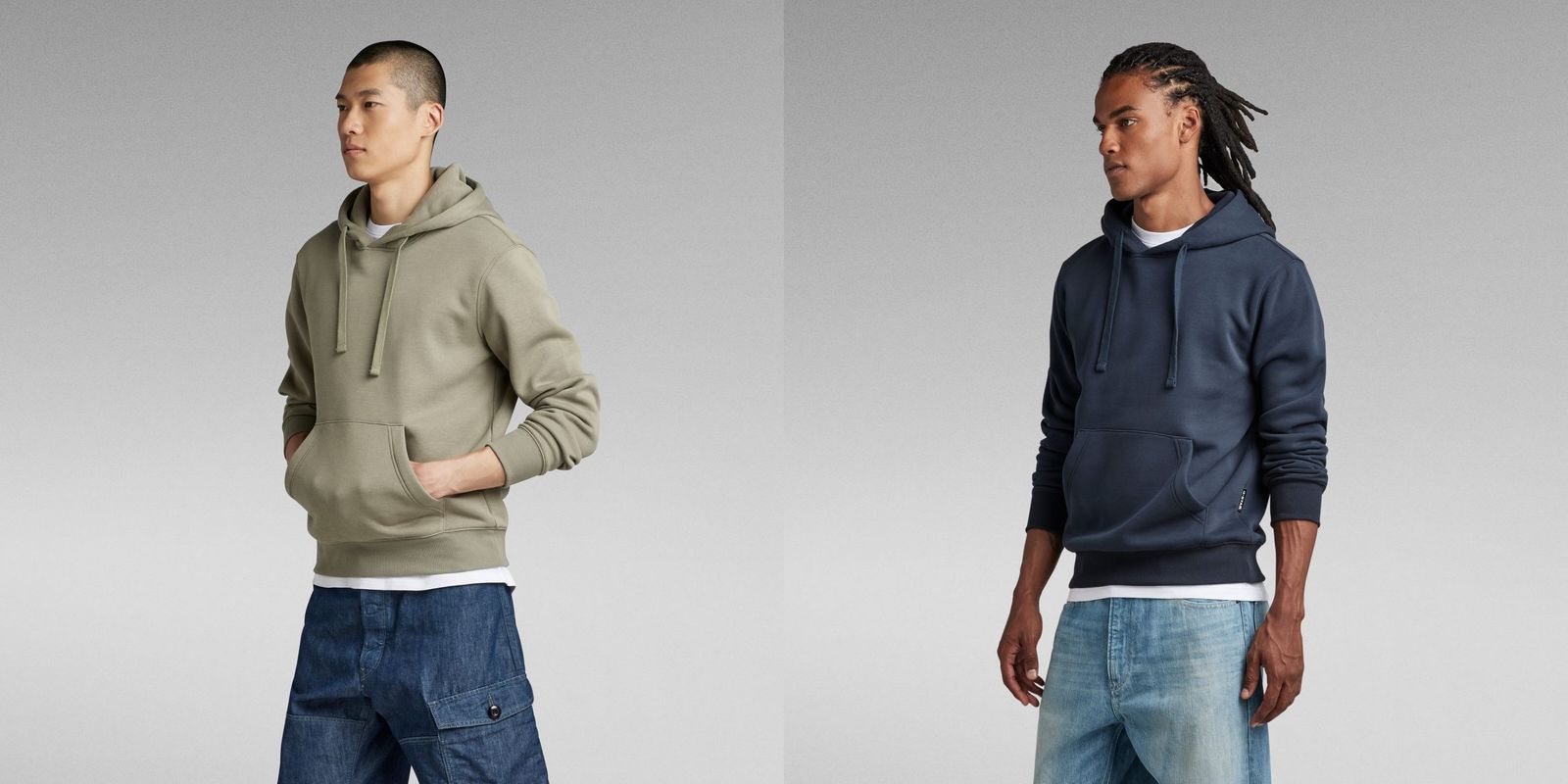G-STAR RAW DENIM RAW EMBRO HOODED SWEAT Herren Kapuzenpullover